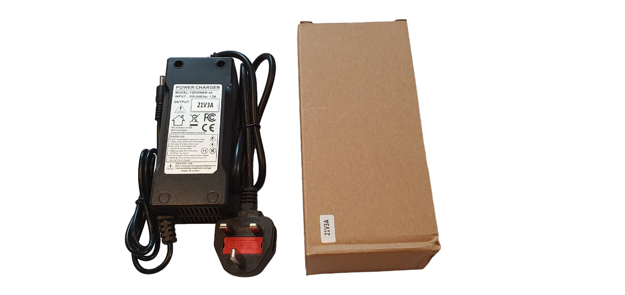 21V 3A Lithium Battery Charger -  for 18V 5S Li-ion/LiPo battery pack;  UK, EU plug - Image 5