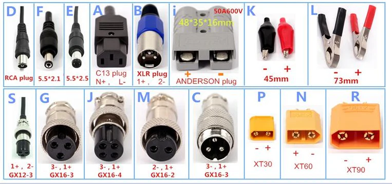 21V 3A Lithium Battery Charger -  for 18V 5S Li-ion/LiPo battery pack;  UK, EU plug - Image 6