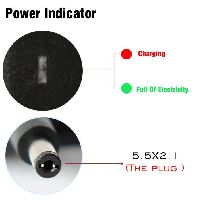 8.4V 2S - 2A 3A 4A Lithium Battery Charger -  for 7.4V Li-ion / LiPo battery pack;  UK, EU plug - Image 5