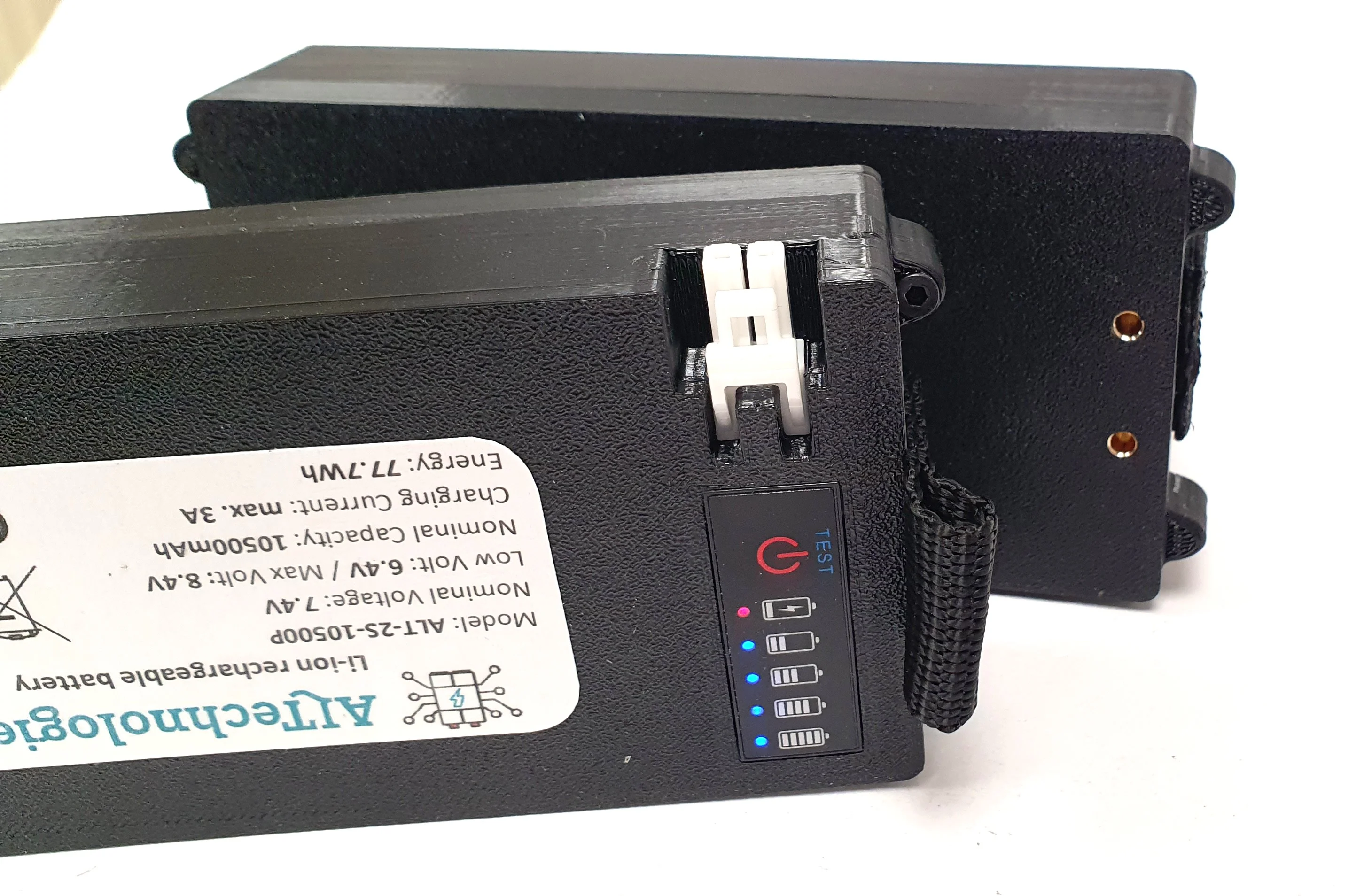 Boatman Vulcan bait boat compatible Lithium Batteries 7.4V 10.5Ah Li-ion bait boat batteries - by ALTechnologies - Image 2