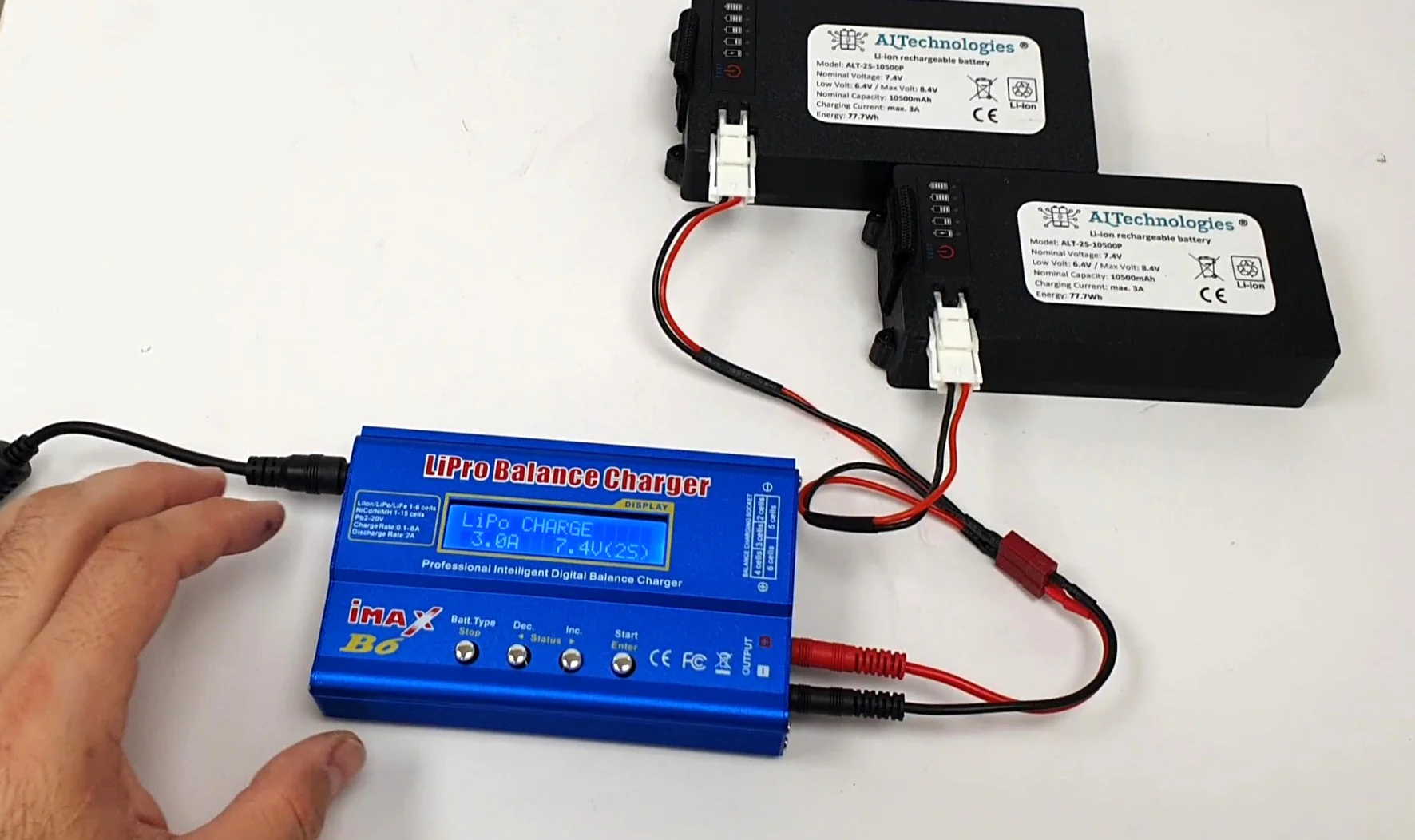 Boatman Vulcan bait boat compatible Lithium Batteries 7.4V 10.5Ah Li-ion bait boat batteries - by ALTechnologies - Image 8