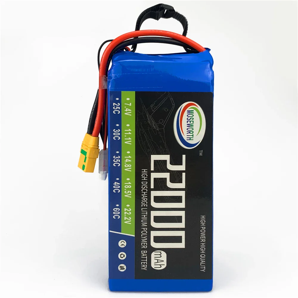 14.8V (16.8V) 4S 22000mAh 22Ah LiPo Battery Pack RC Cars Bait Boat Drone Airplane Model MOSEWORTH - Image 2