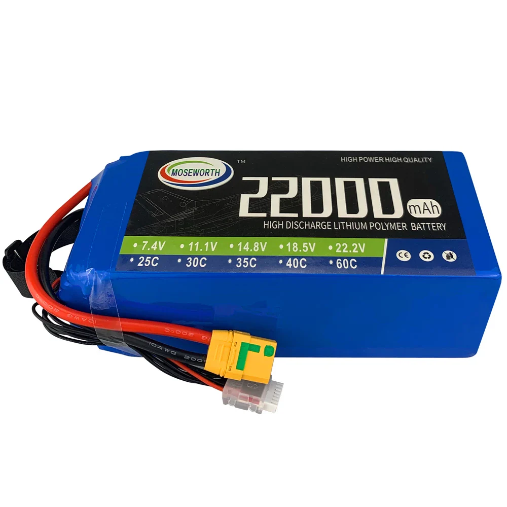 14.8V (16.8V) 4S 22000mAh 22Ah LiPo Battery Pack RC Cars Bait Boat Drone Airplane Model MOSEWORTH - Image 3