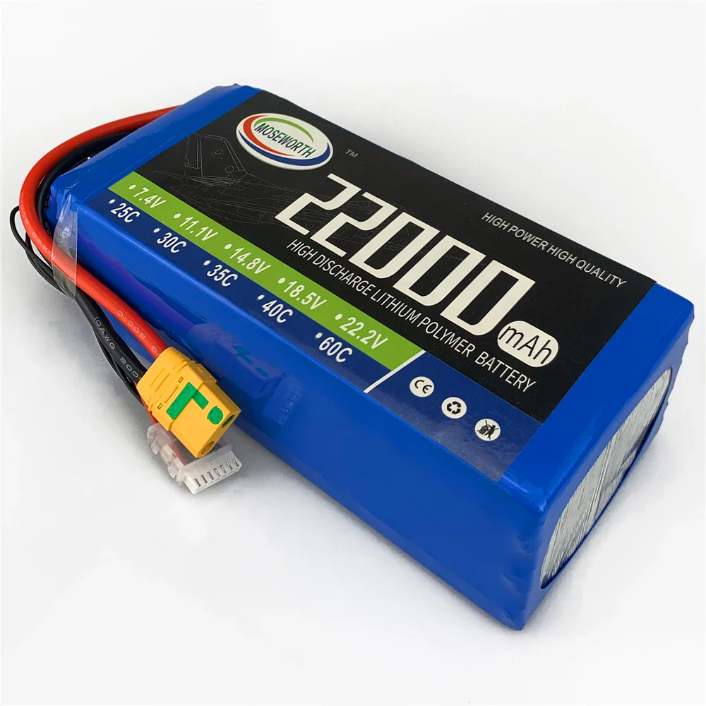 14.8V (16.8V) 4S 22000mAh 22Ah LiPo Battery Pack RC Cars Bait Boat Drone Airplane Model MOSEWORTH - Image 4