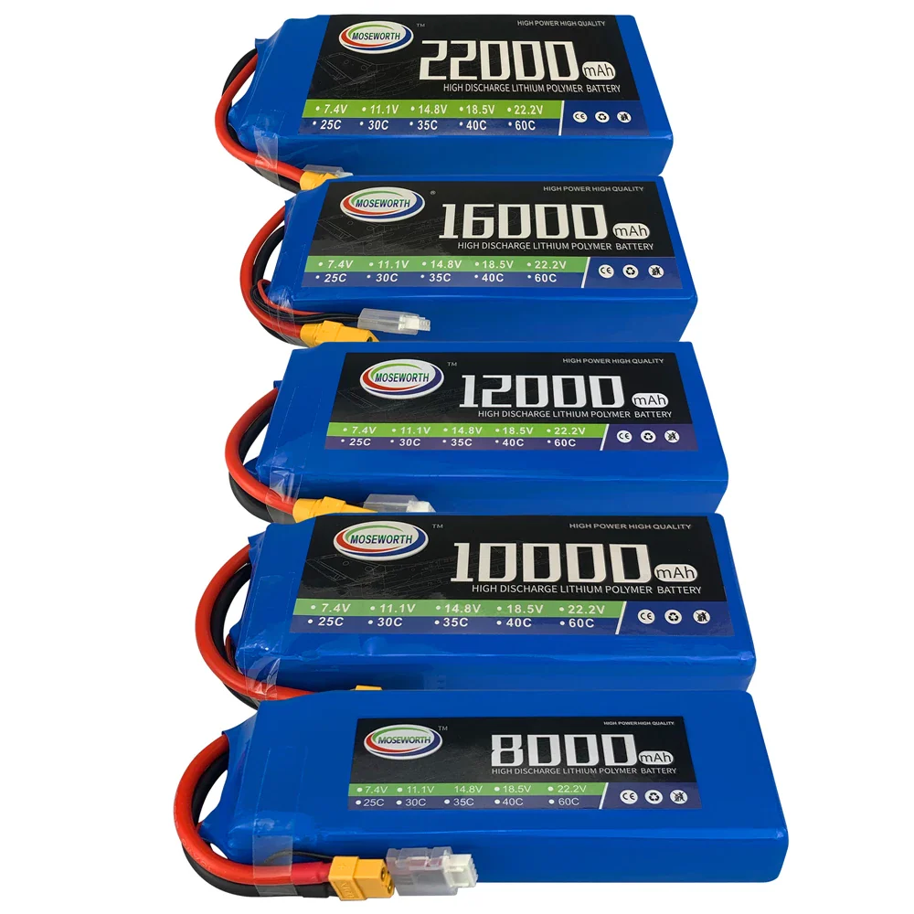 14.8V (16.8V) 4S 22000mAh 22Ah LiPo Battery Pack RC Cars Bait Boat Drone Airplane Model MOSEWORTH - Image 6