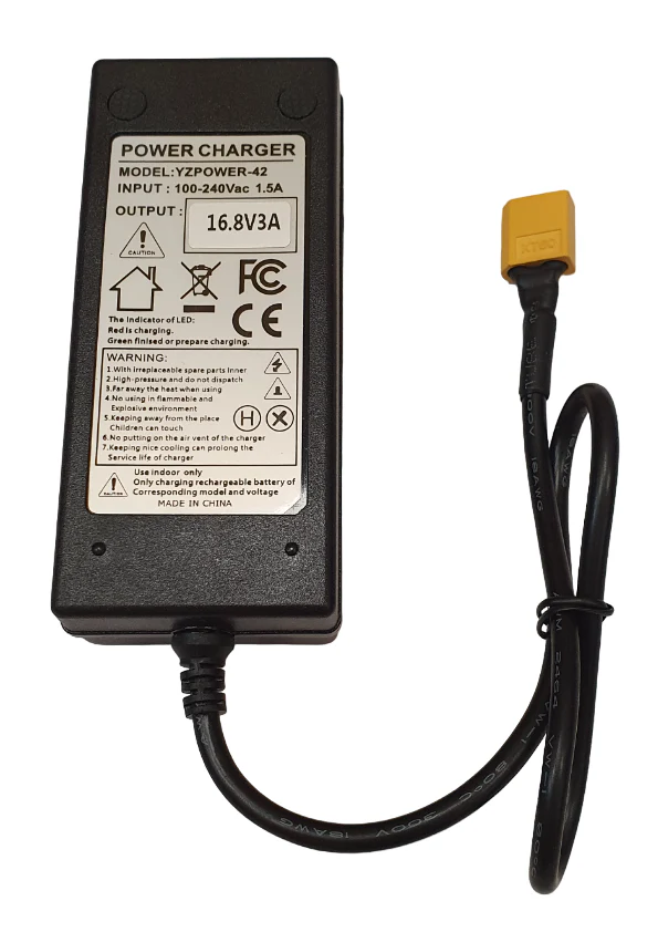 16.8V 3A Lithium Battery Charger XT60 for ND2 bait boat -  compatible 14.8V Li-ion/LiPo battery pack;  UK, EU plug - Image 6