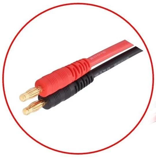 Dual XT60 split cable + Banana connector cables compatible with iMAX B6 80W RC Lithium Battery Balance Charger - Image 5