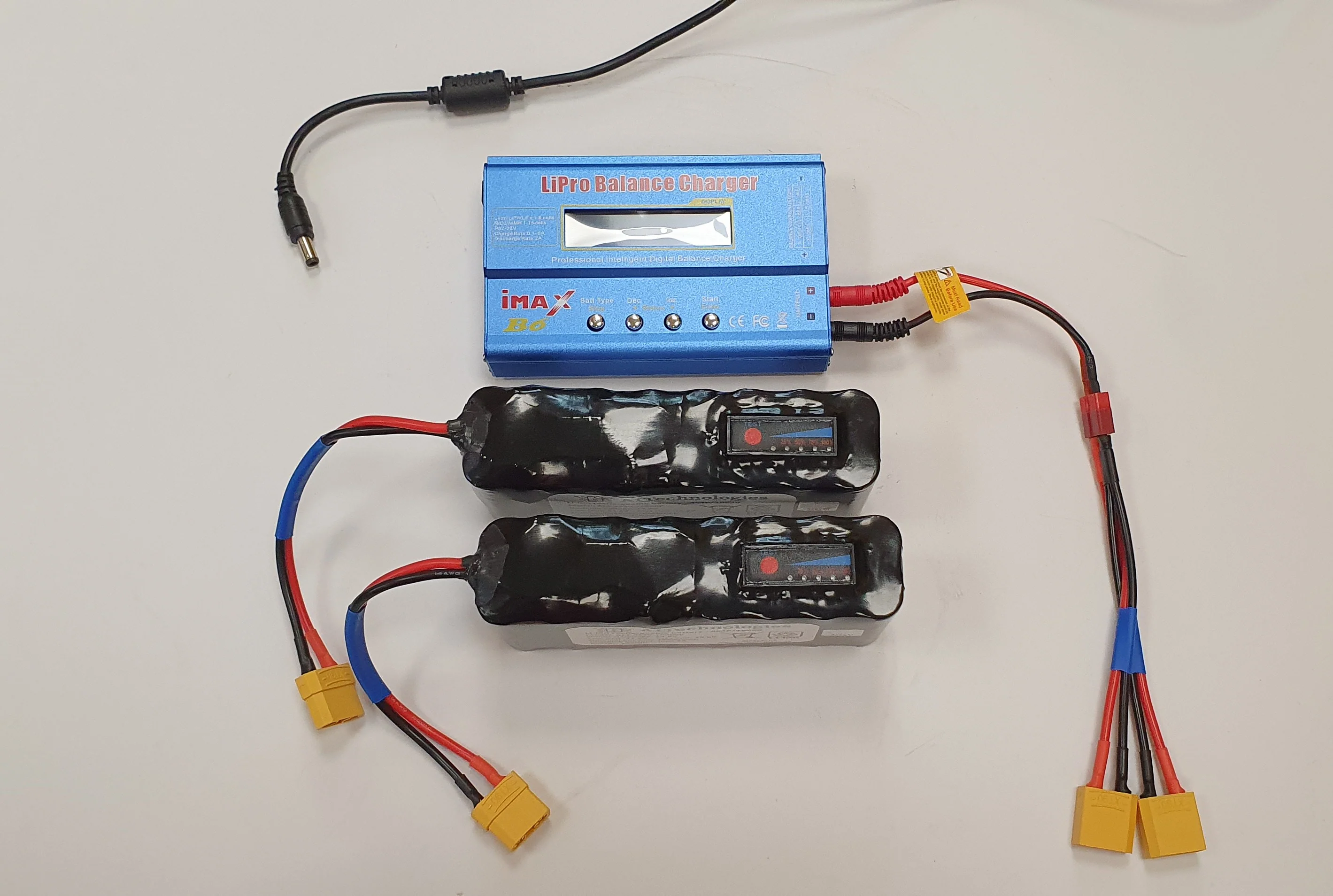 iMAX B6 80W RC Lithium Battery Balance Charger with Dual XT90 split cable - Digital RC Balance Charger/Discharger + 15V 6A Adapter - Image 5