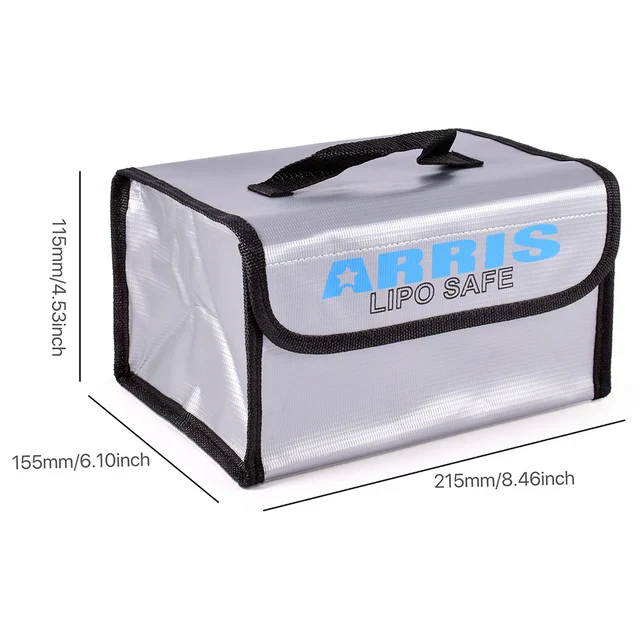 LiPo Battery Fire Proof Bag,  Explosion-Proof, RC Li-ion Safety Charging Storage Bag - Image 3