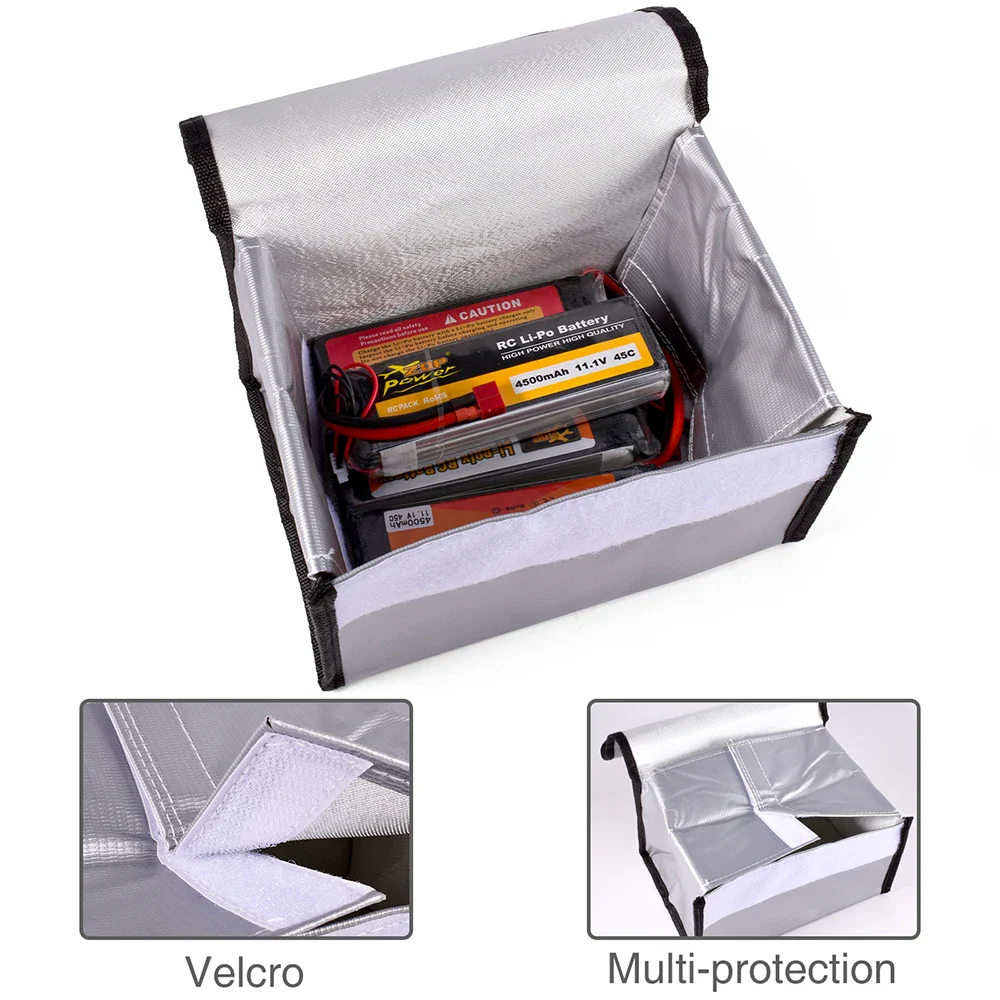 LiPo Battery Fire Proof Bag,  Explosion-Proof, RC Li-ion Safety Charging Storage Bag - Image 7