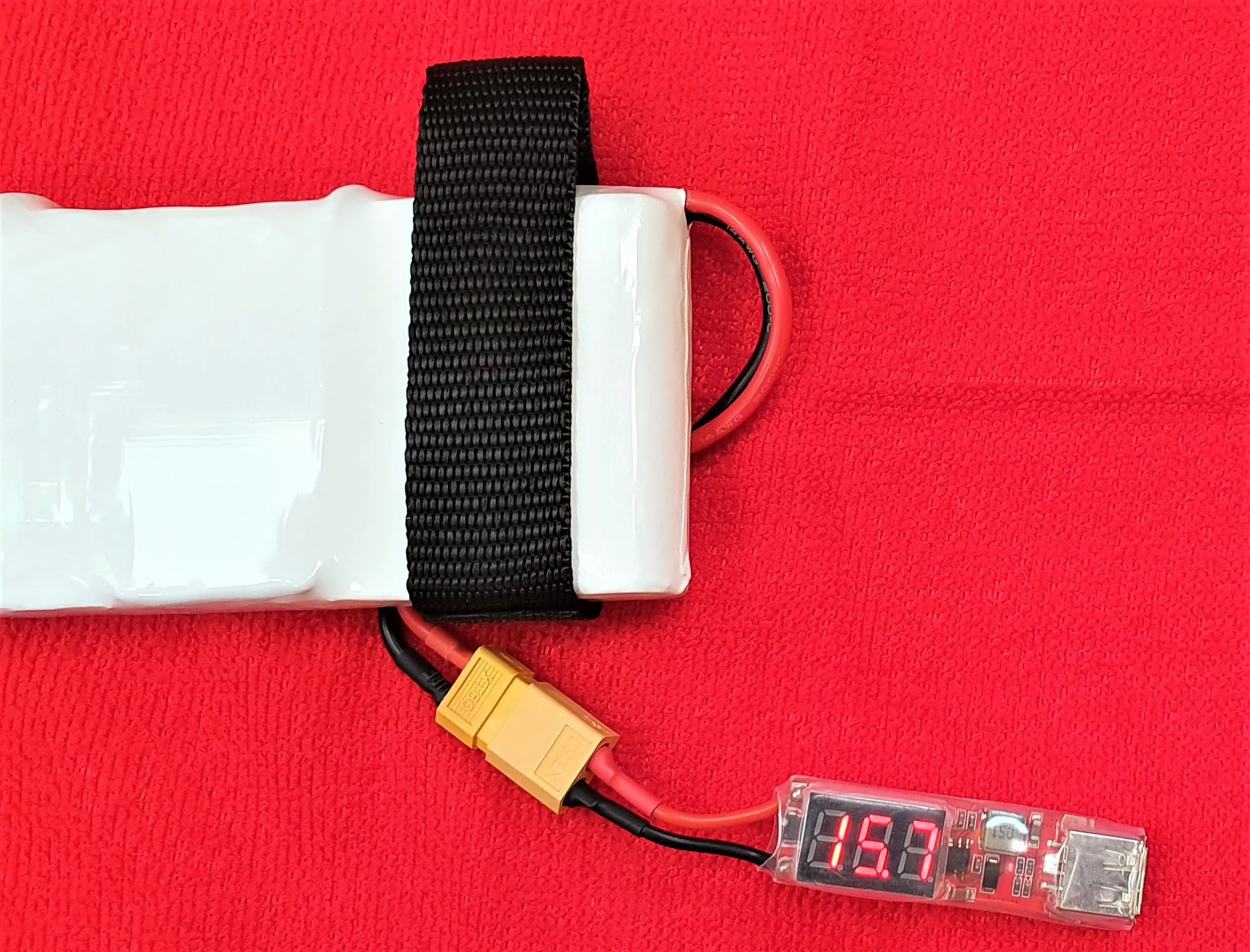 ND2 bait boat Lithium Battery Pack Li-ion 14.8V 14Ah - with finger straps - Image 3