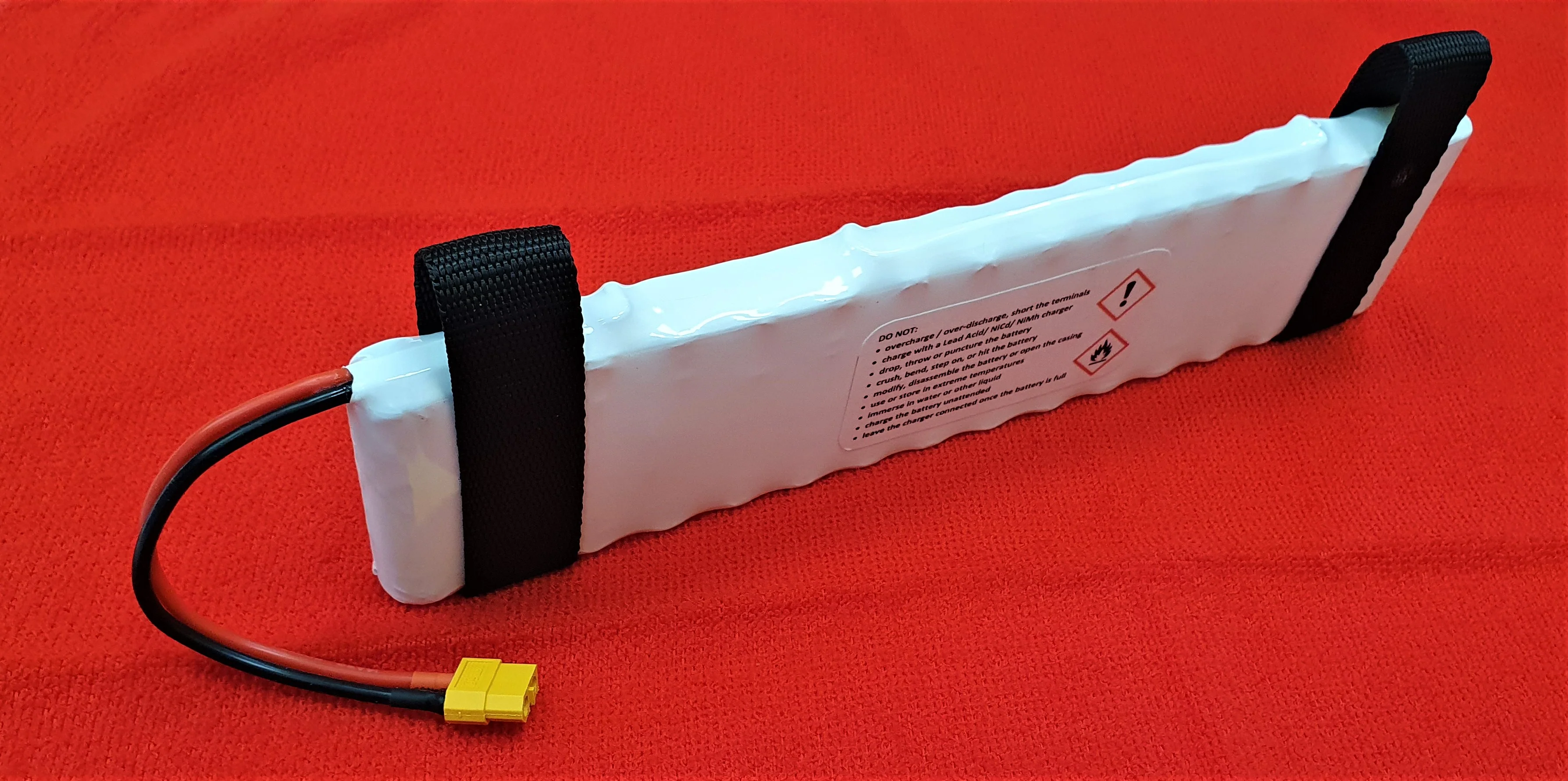 ND2 bait boat Lithium Battery Pack Li-ion 14.8V 14Ah - with finger straps - Image 4