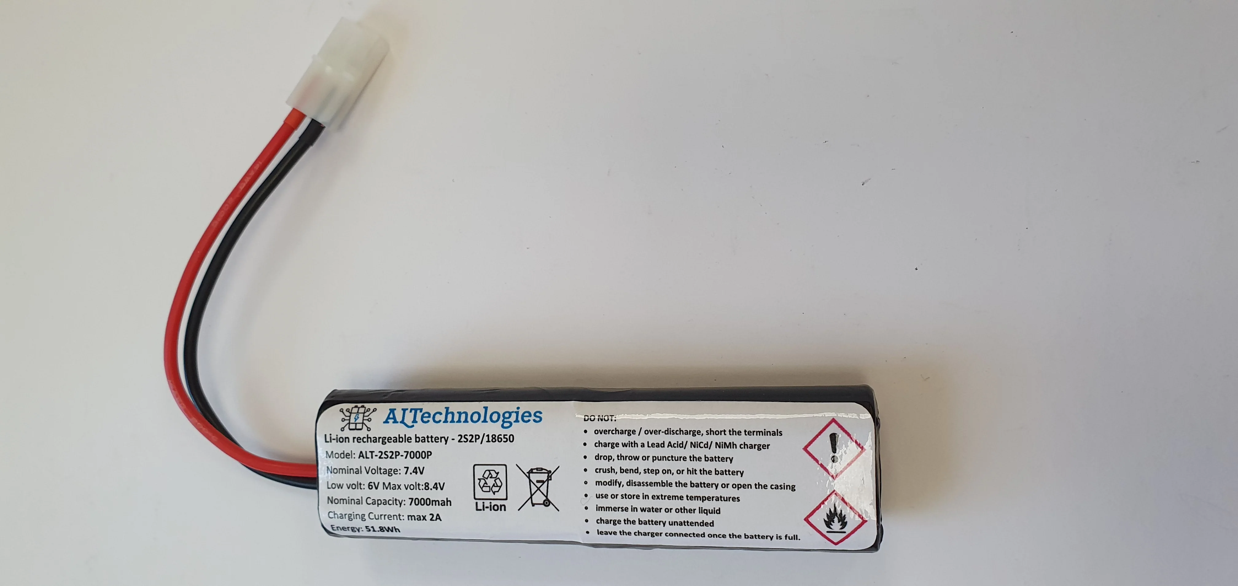 7.4V 7Ah - 10Ah Lithium Battery for Procat and Procat L - Angling Technics bait boat - Li-ion battery pack - BMS protected - 7Ah, 10Ah - Image 8