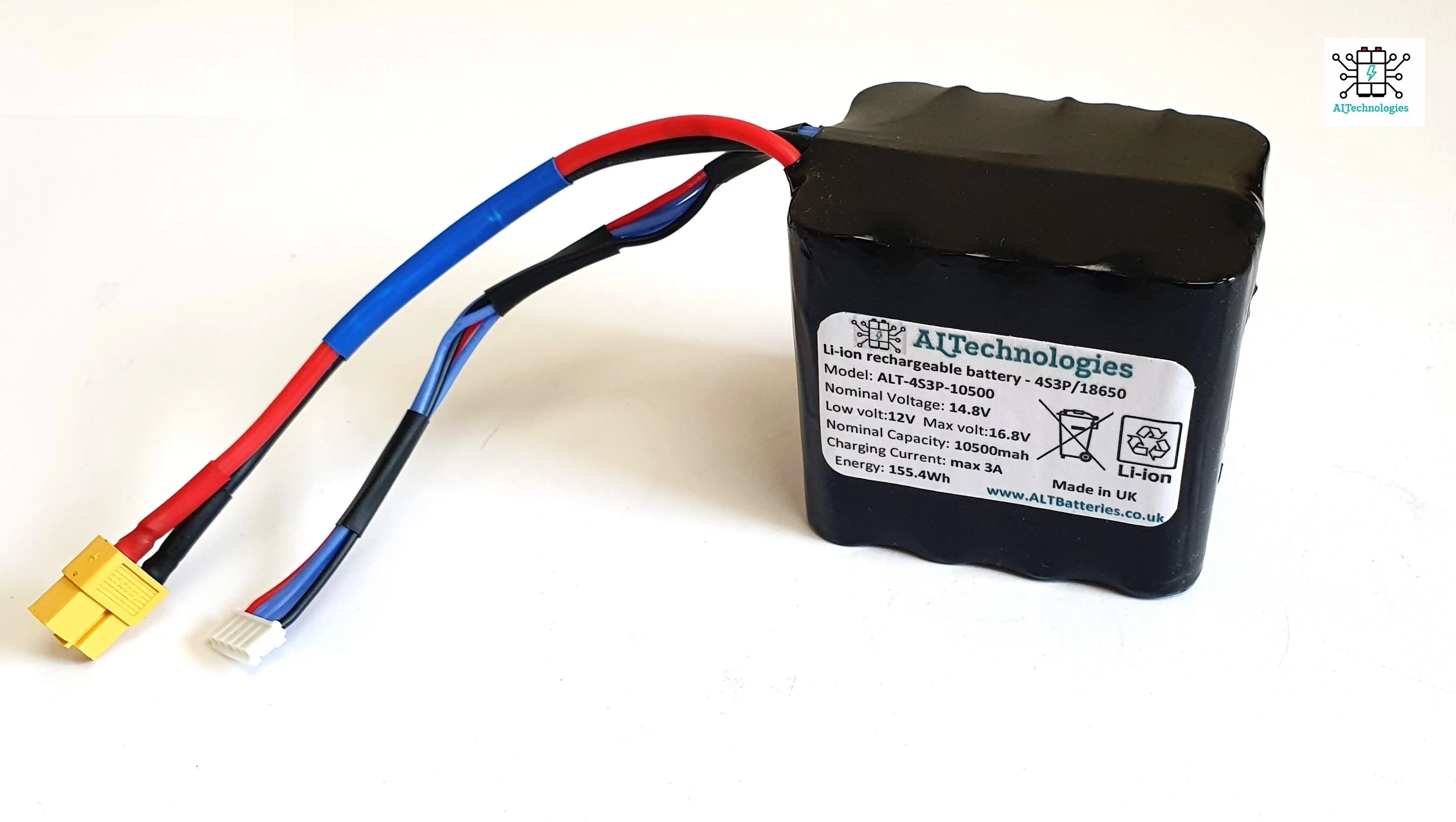 RT4 and RT7 CL Bait Boat compatible battery pack 14.8V 7500mAh - 10500mah CarpLounge - Image 4
