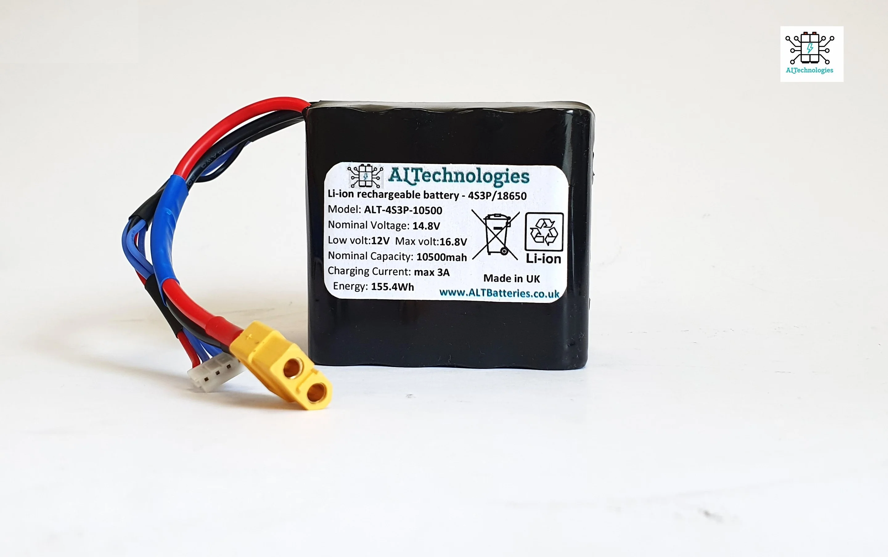 RT4 and RT7 CL Bait Boat compatible battery pack 14.8V 7500mAh - 10500mah CarpLounge - Image 8