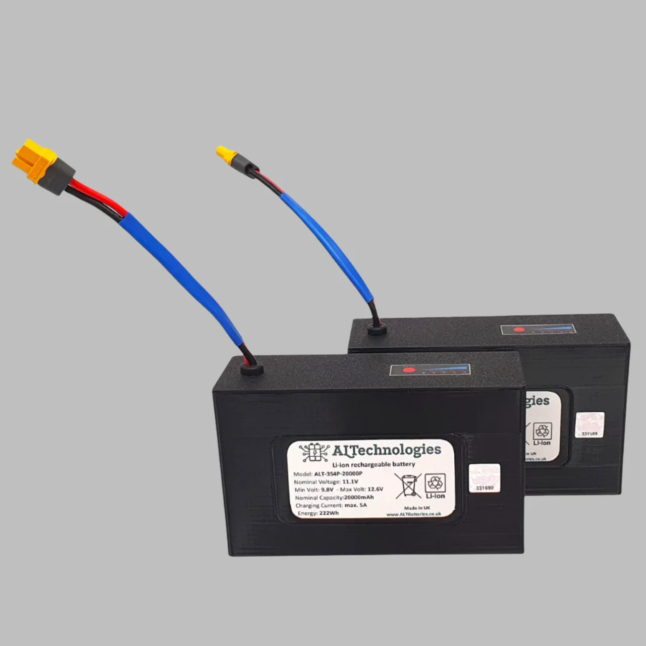 Sailvvay bait boat Lithium batteries