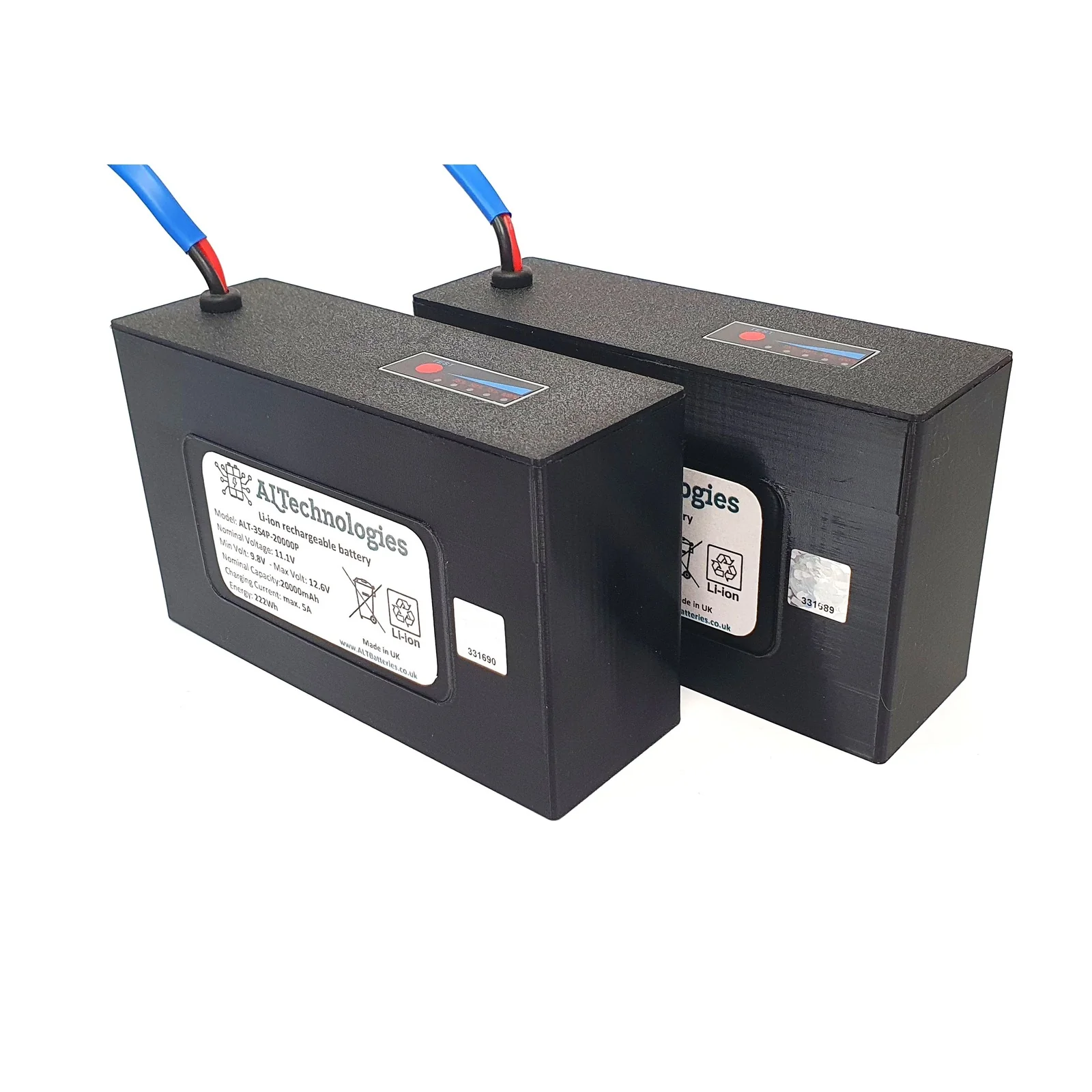 Sailvvay Bait Boat 11.1V 10000mah *pair* compatible battery packs, Li-ion batteries - Image 5