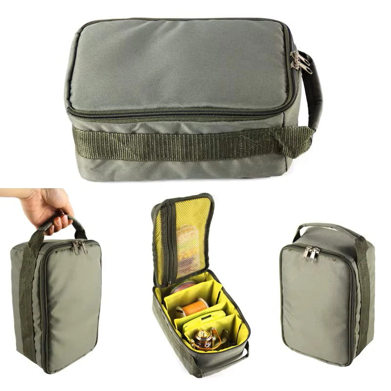 Soft padded carry bag - army green - storage handbag - Image 3