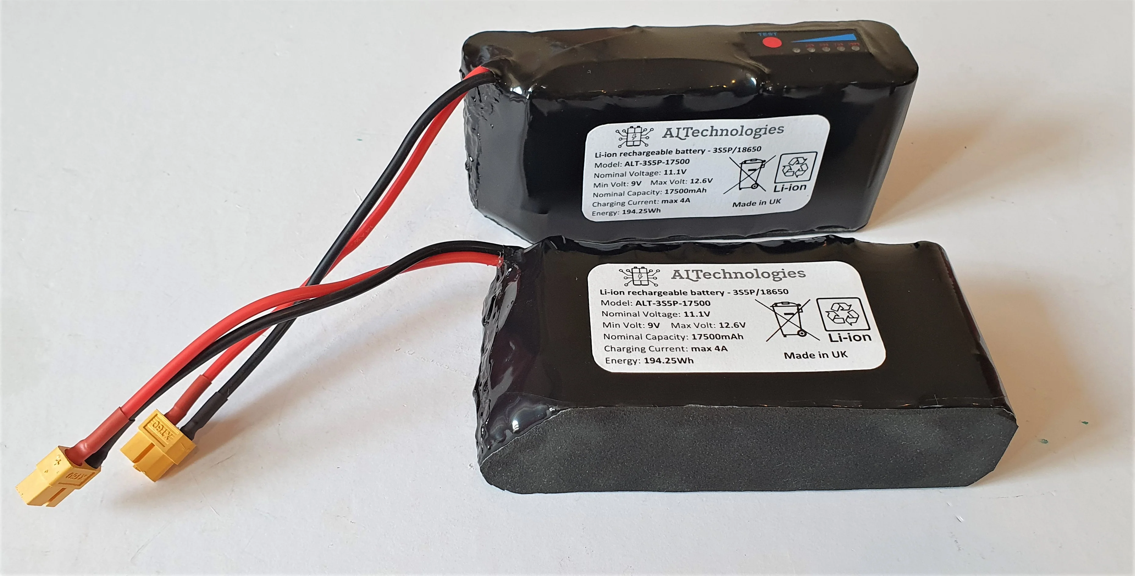 X-boat / Toslon X - bait boat compatible li-ion battery packs 17500mAh pair - Image 9